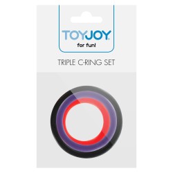 Triple Rings Multicolor 3pcs