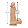The Realistic Cock - With Removable Vac-u-lock Suction Cup - 8 Inch