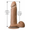 The Realistic Cock - With Removable Vac-u-lock Suction Cup - Ultraskyn - 6 Inch