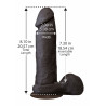 The Realistic Cock - With Removable Vac-u-lock Suction Cup - Ultraskyn - 8 Inch