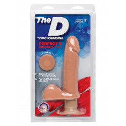 The D - Perfect D - Vibrating 7 Inch With Balls - Ultraskyn