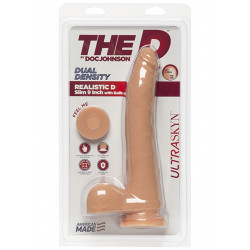 The D - Realistic D - Slim 9 Inch With Balls - Ultraskyn