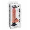 Vibrating Cock With Balls 8 Inch