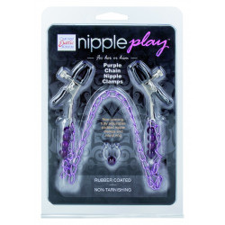 Purple Chain Nipple Clamps