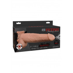 9in Hollow Squirting Strap On