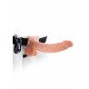 9 Inch Vibrating Hollow Strap-on