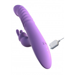 Her Thrusting Silicone Rabbit