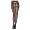 Woven Bow Crotchless Pantyhose