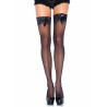 Sheer Thigh Highs Lace Top