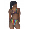 Rainbow Fishnet Bodysuit