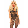 Lace Bodystocking With Cut Out