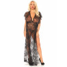 Lace Kaften Robe And Thong