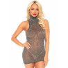 Lurex Spandex Mini Dress