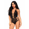 Strappy Halter Lace Teddy