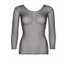 Long Sleeves Fishnet Top