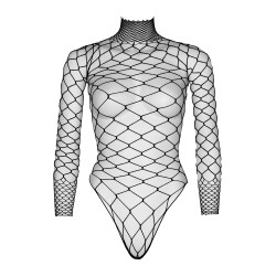 Turtleneck Fishnet Teddy