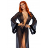 Faux Fur Trimmed Robe And String