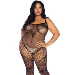 Lace And Net Tank Bodystocking +