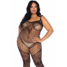 Lace And Net Tank Bodystocking +