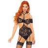 Bandeau Top And Garter Teddy