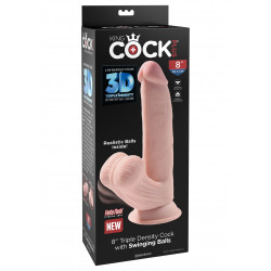 3d Cock Swinging Balls 8 Inch