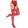 Lace Up Garterbelt Stockings