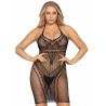 Multi Net Halter Mini Dress