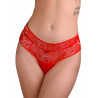 High Waist String Floral Lace