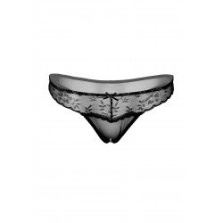 Crotchless Floral Lace String